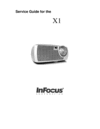 Thumbnail Infocus X1 projector Service Manual