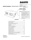 Thumbnail Sanyo PLV-Z1 Service Manual